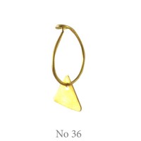 Thin Hoop Single Ear Triangle